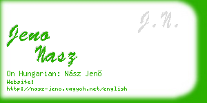 jeno nasz business card